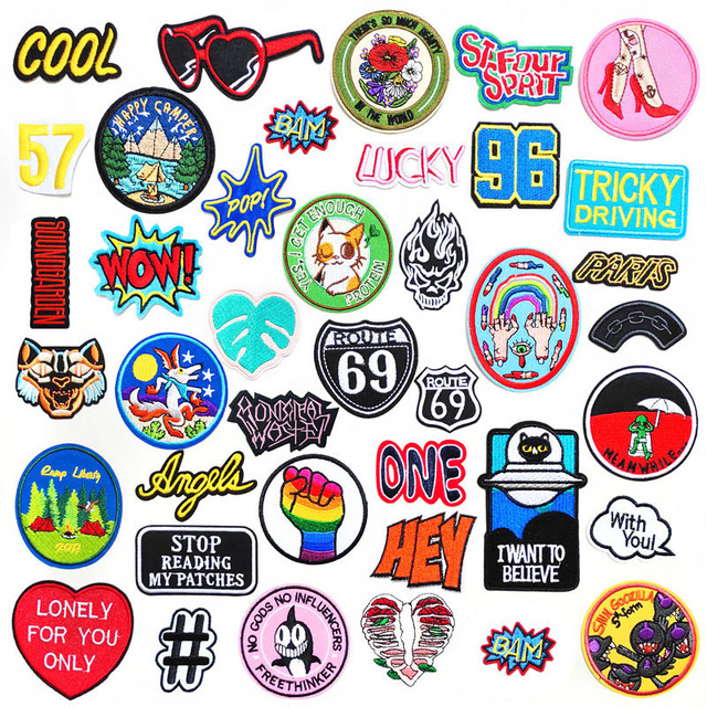 Embroidered Patches Clothes Wow, Cool Patch Clothing Fabric